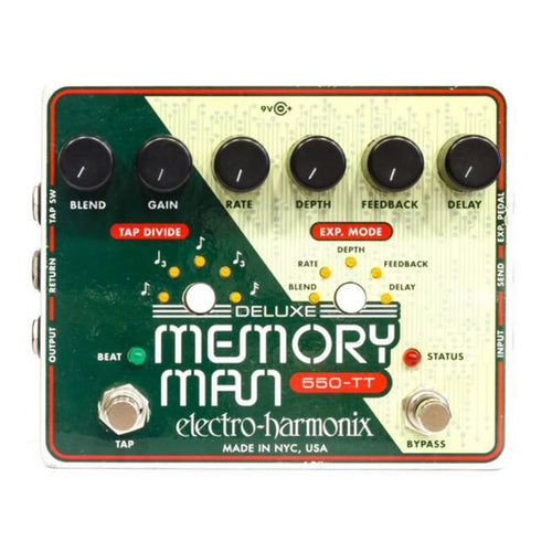 Electro-Harmonix Deluxe Memory Man 550-TT Tap Tempo - Synth Palace